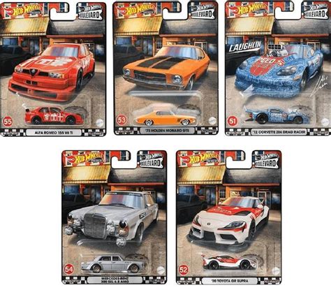 Carrinhos Hot Wheels Premium Escala Boulevard Kit Carrinhos Mattel Carrinho