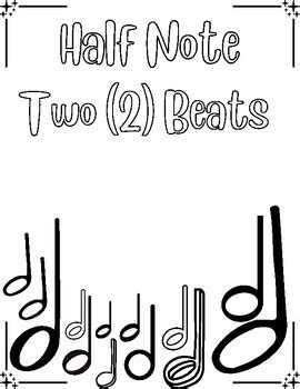 Quarter Note Half Note Whole Note Coloring Pages By Ervins Music Room