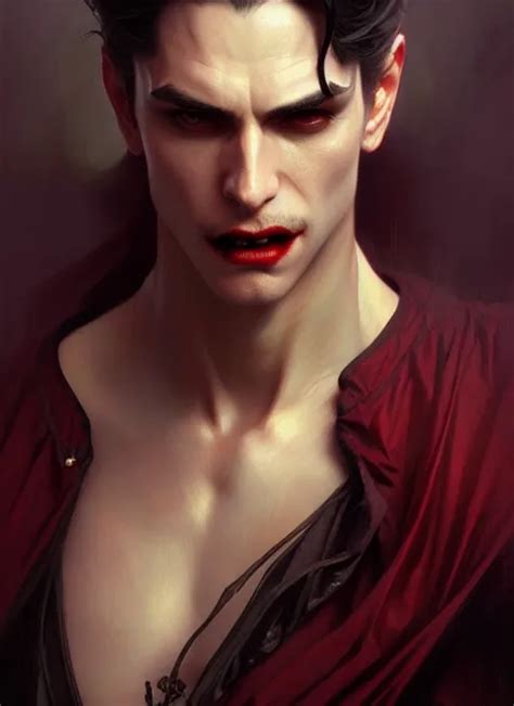 Ultra Realistic Illustration Handsome Vampire Stable Diffusion