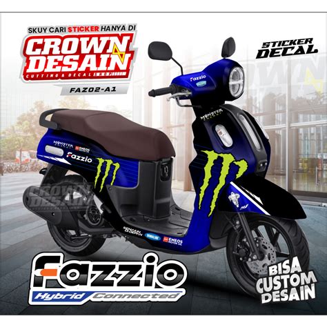 Jual Sticker Decal Yamaha Fazzio Fullbody Stiker Fazzio Classy