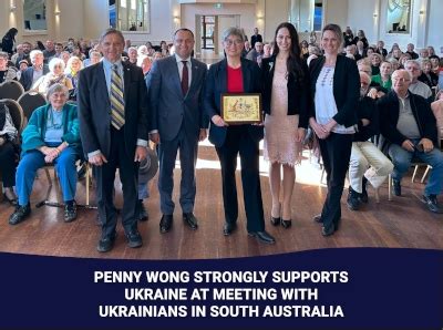 Foreign Affairs Minister Senator Penny Wong Strongly Supports Ukraine