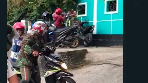 Viral Video Polisi Dan Tni Berkelahi Di Tepi Jalan Disebut Karena Hal Ini