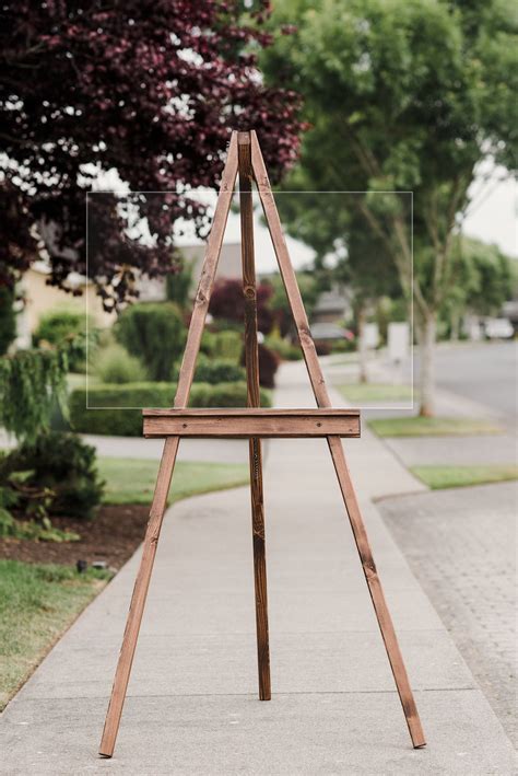 Wooden Easel Wedding Sign Stand Floor Easel For Welcome Sign Large Art