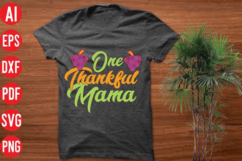 One Thankful Mama Svg Design Graphic By Creative Design · Creative Fabrica