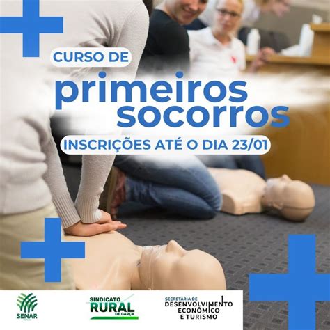 Inscrições prorrogadas até hoje para o curso gratuito de Primeiros