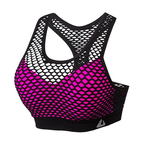 Mesh Hollow Out Yoga Top Fitness Breathable Shockproof Sport Shirt