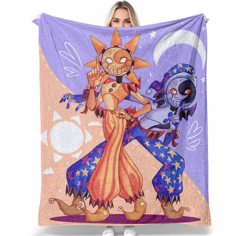 Sunnydrop Moondrop Fnaf Security Breach Velvet 80IN 60IN Blanket