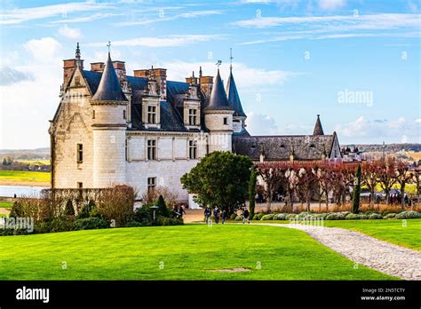 Amboise, France - Dec. 30 2022: Magnificent Amboise Castle in France ...