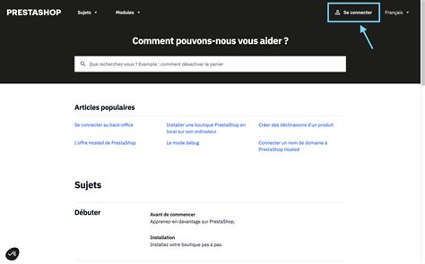 Créez votre compte PrestaShop Account – PrestaShop