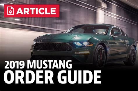 Ford Mustang Order Guide