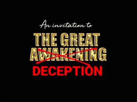 An Invitation To The Great Awakening Deception Foto Youtube Rob