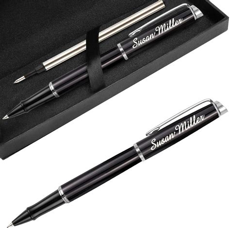 Personalised Pens Custom Engraved Gel Ink Rollerball Pens Writing Pen