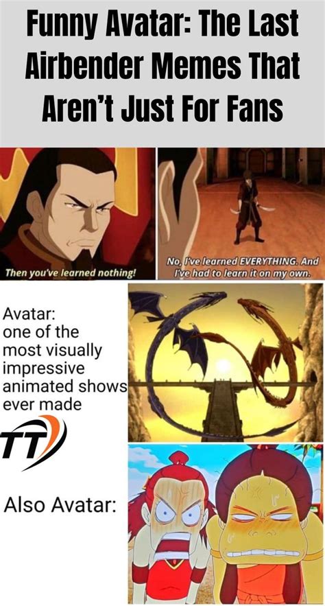 Funny Avatar The Last Airbender Memes That Arent Just For The