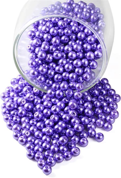 Youluo 200pcs Glass Pearl Beads Round Spacer Czech Tiny Satin Luster Loose Filler