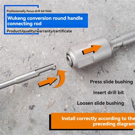 Professional Hex Round Shank Converter Transducer Sds Max To Sds Plus