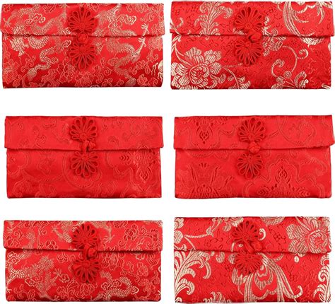 6 Pcs Lucky Money Envelopes Chinese New Year Red Envelopes Chinese