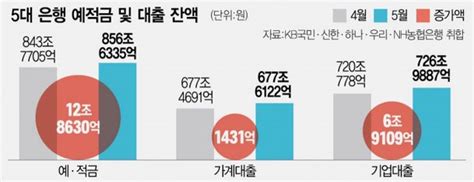 5대銀 가계대출 잔액 17개월 만에 반등 네이트 뉴스