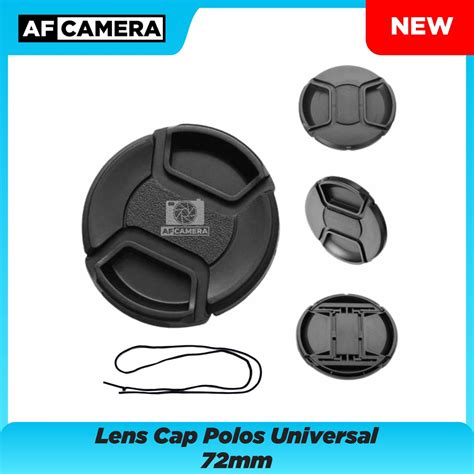 Jual Lenscap Polos Tutup Penutup Depan Lens Cap Lensa Universal Mm