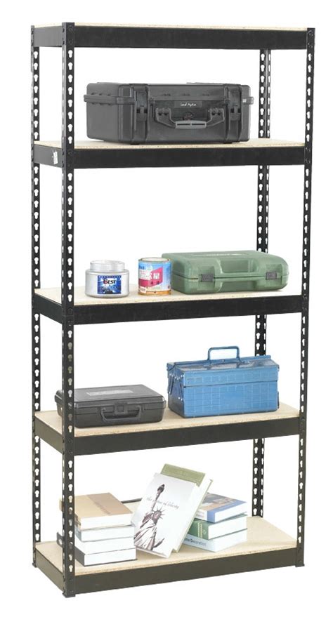 Warehouse Light Duty Multi Level Boltless Rivet Shelves Rack Multiple