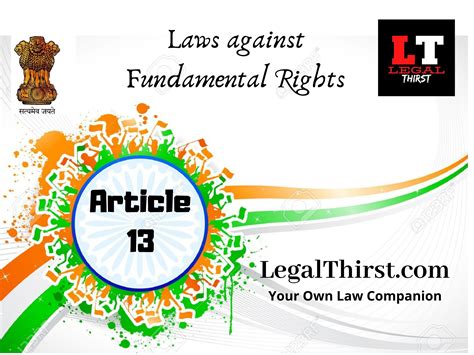 Article 13 Of Constitution Of India Legal Thirst Associates