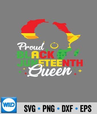 Juneteenth SVG Juneteenth Black History Month Queen African Map SVG