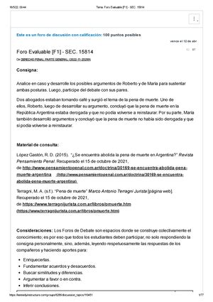 Tema Foro Evaluable F Actualizado Derecho Penal Parte Generalsec