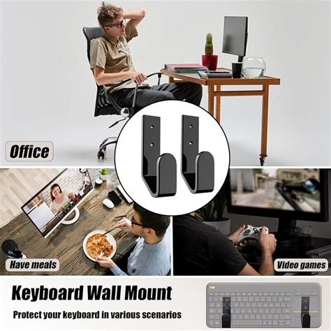 Keyboard Wall Hanger Universal Keyboards Wall Mount Barcket Acrylic6395