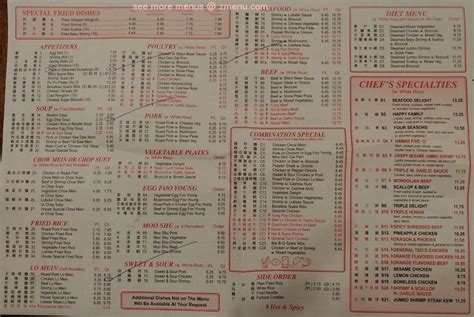 Menu At New China Star Restaurant Usa Nc 42