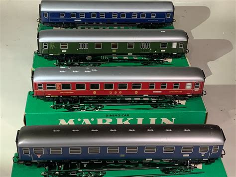 Märklin H0 4024 4026 4029 4032 Model train passenger carriage set