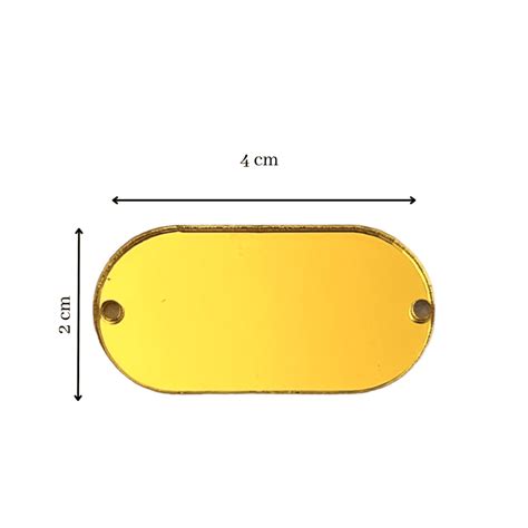 Label Tiquette X Mm Plexiglass Miroir Dor Personnaliser Lou