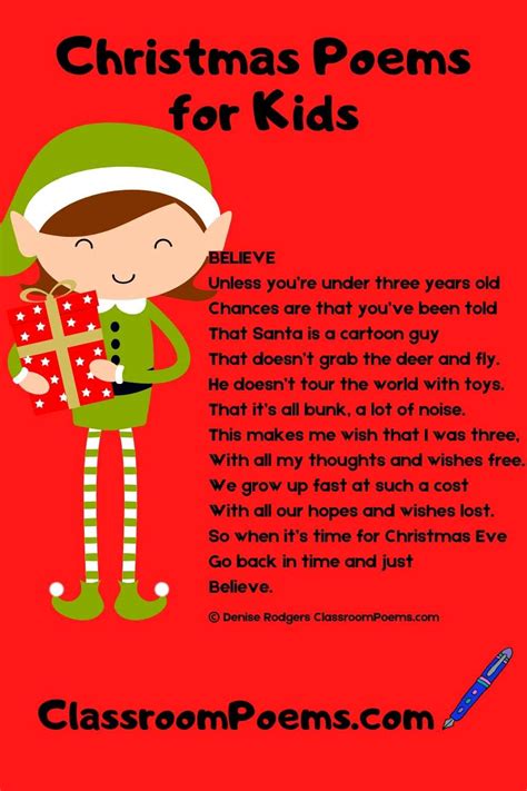 Christmas Poems for Kids