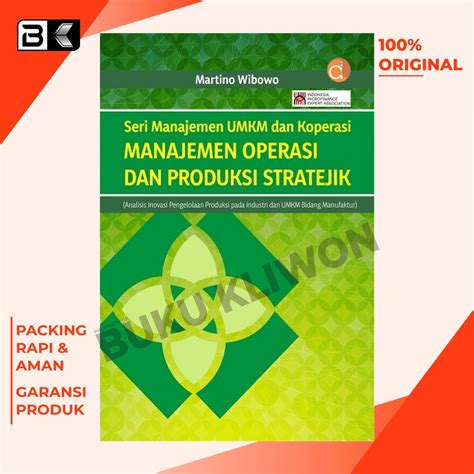 Jual Buku Seri Manajemen Umkm Dan Koperasi Manajemen Operasi Dan