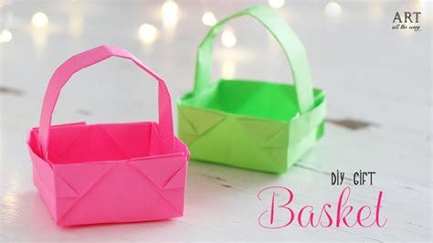 Diy Paper Basket How To Make Easy Paper Basket For Ts Youtube