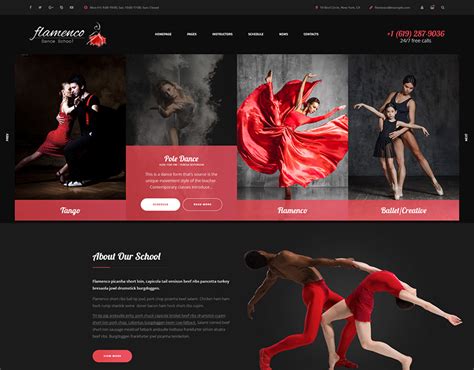 Flamenco Dance School Behance