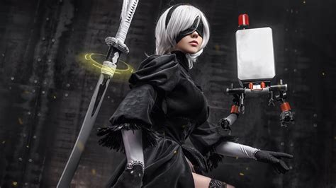 Nier Automata Cosplay Wallpaper 4k Ultra Hd Id 8446