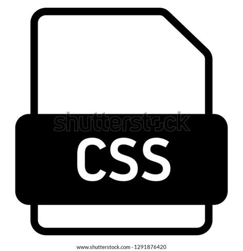 Css File Format Symbol Icon Vector Vector De Stock Libre De Regalías