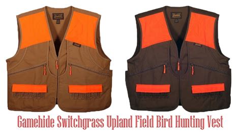 Gamehide Switchgrass Upland Field Bird Hunting Vest Best Hunting Vest