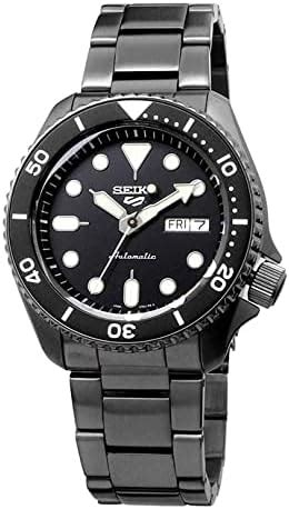 Seiko SRPD65 5 Sports 24 Jewel Automatic Watch Black Stainless