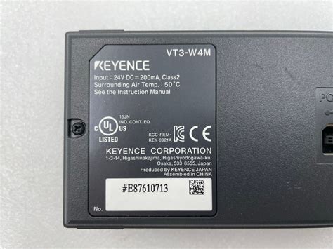 Keyence Vt3 W4m Touchscreen Panel Novus Ferro Pte Ltd