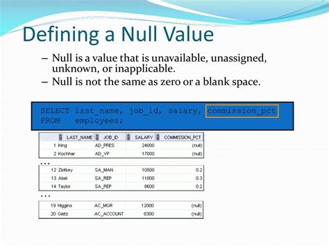 Ppt Retrieving Data Using The Sql Select Statement And How To Use Sql Developer Powerpoint