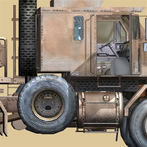 military truck oshkosh m1070 3d model