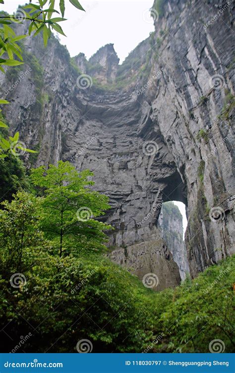 Tiansheng Three Bridge In Wulong, Chongqing Royalty-Free Stock Photo ...