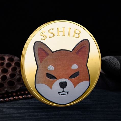 Moeda Shiba Inu Coin Shib Metal Dourado Criptomoeda Case Parcelamento