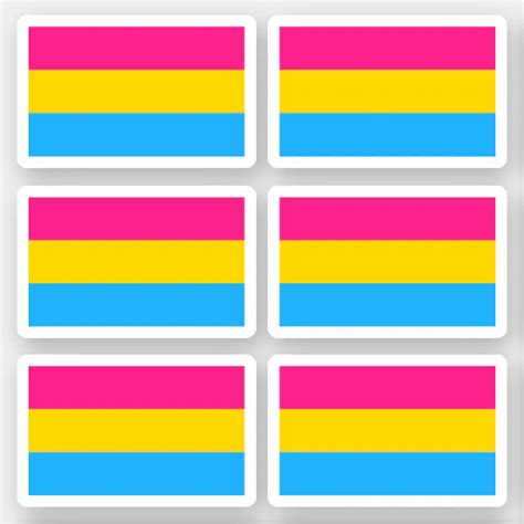 Pansexuality Pride Flag Sticker Zazzle