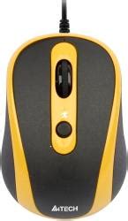 A4tech A4-n-250x-3 V-track Padless Mouse Black/yellow - Ποντικια (PER ...