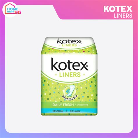 KOTEX SANITARY PAD FRESH LINER UNSCENTED 40 S X 24 PCS HomeMartSG