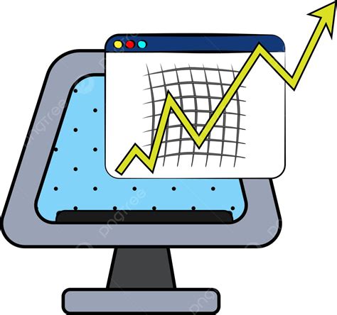 Illustration Showing A Graph With An Increasing Growth Trend Vector Illustration Growth Sales