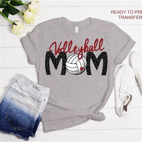 Volleyball Mom Dtf Transfer Etsy