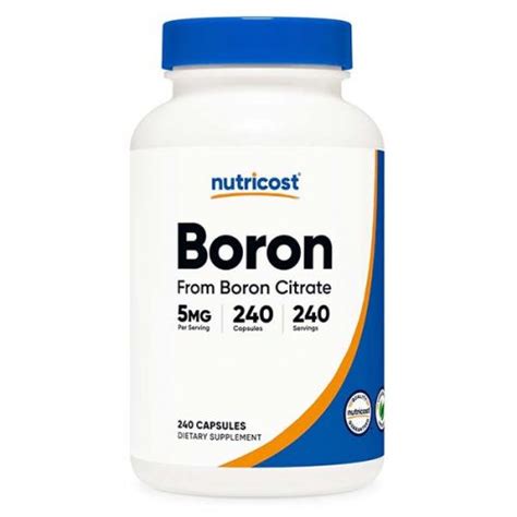 Nutricost Boron Citrate 5 Mg 240 Capsules Hercules Supplements Egypt