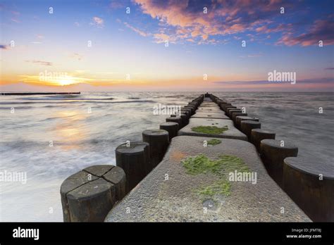 Groins On The Baltic Sea Stock Photo Alamy